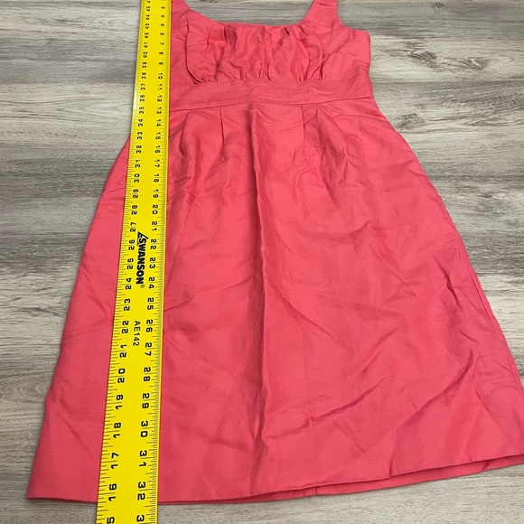 J. Crew Pink Sleeveless Silver Zip Back Above the Knee Sheath Dress Size 2P - Picture 14 of 16